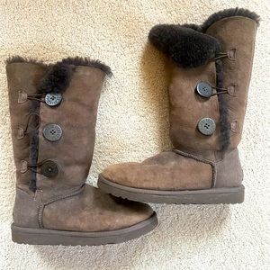 Ugg Bailey Suede Button Triplet Boot